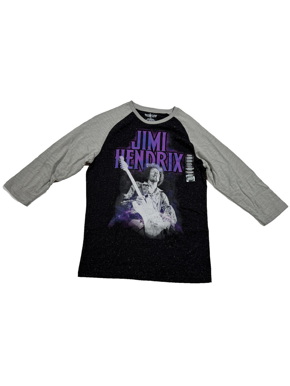 Jimi Hendrix 3/4 Sleeve Raglan Baseball T Shirt Rockin Artwork Adult Size M NEW